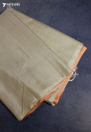 Keshini Signature Seven Handloom Off - White Bangalore Pure Silk Cotton Saree - Seven Sarees - Saree - Seven Sarees