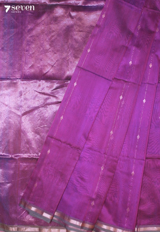 Kethara Maheshwari Handloom Pink Silk Cotton Saree - Seven Sarees - Seven Sarees