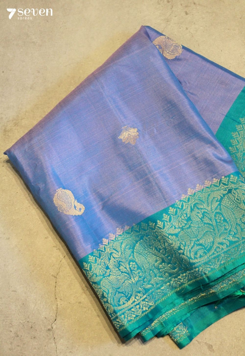 Kethira Signature Seven Handloom Lavendar Bangalore Pure Silk Saree|Silk Mark Certified - Seven Sarees - Saree - Seven Sarees