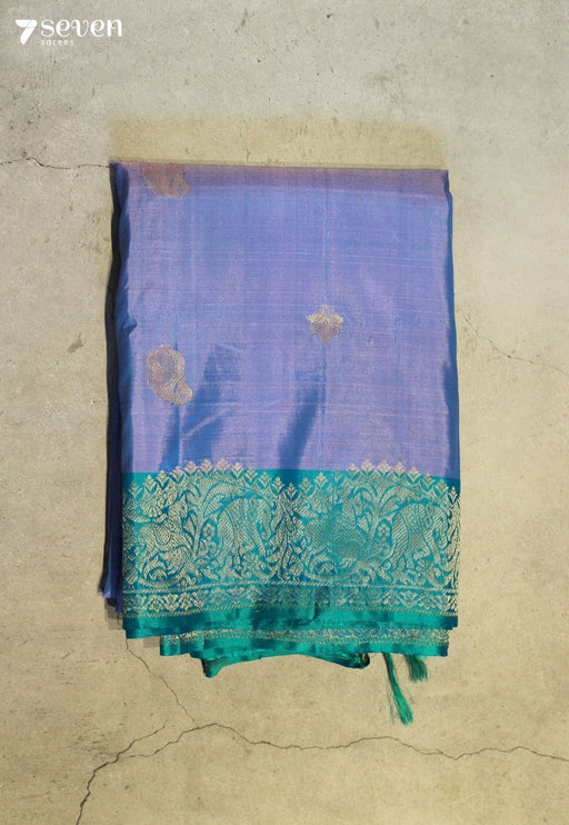 Kethira Signature Seven Handloom Lavendar Bangalore Pure Silk Saree|Silk Mark Certified - Seven Sarees - Saree - Seven Sarees