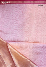 Ketumati Maheshwari Handloom Pink Silk Cotton Saree - Seven Sarees - Seven Sarees