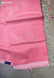 Kokila Mangalagiri Handloom Pink Vegan Silk Saree - Seven Sarees - Saree - Seven Sarees