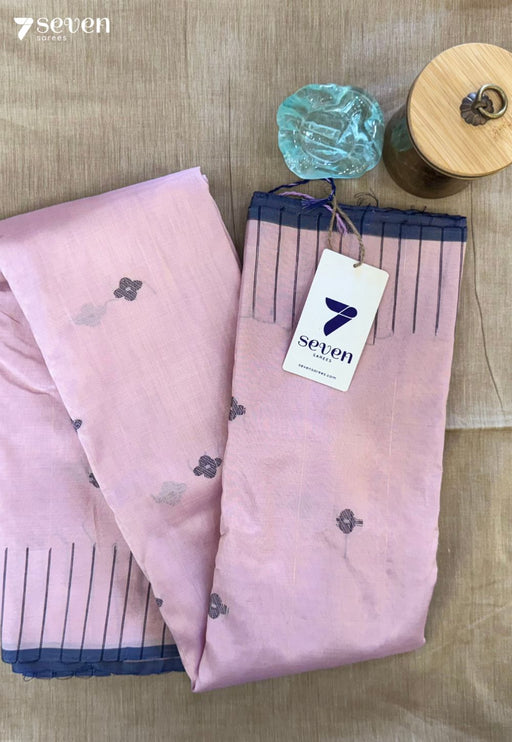 Kokum Rustle Signature Seven Handloom Lavender Bangalore Vegan Silk Saree - Seven Sarees - Saree - Seven Sarees