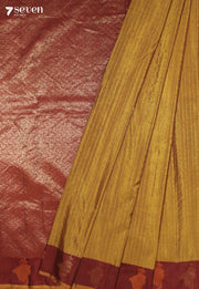 Kolora Signature Seven Handloom Gold Bangalore Pure Silk Cotton Saree - Seven Sarees - Saree - Seven Sarees