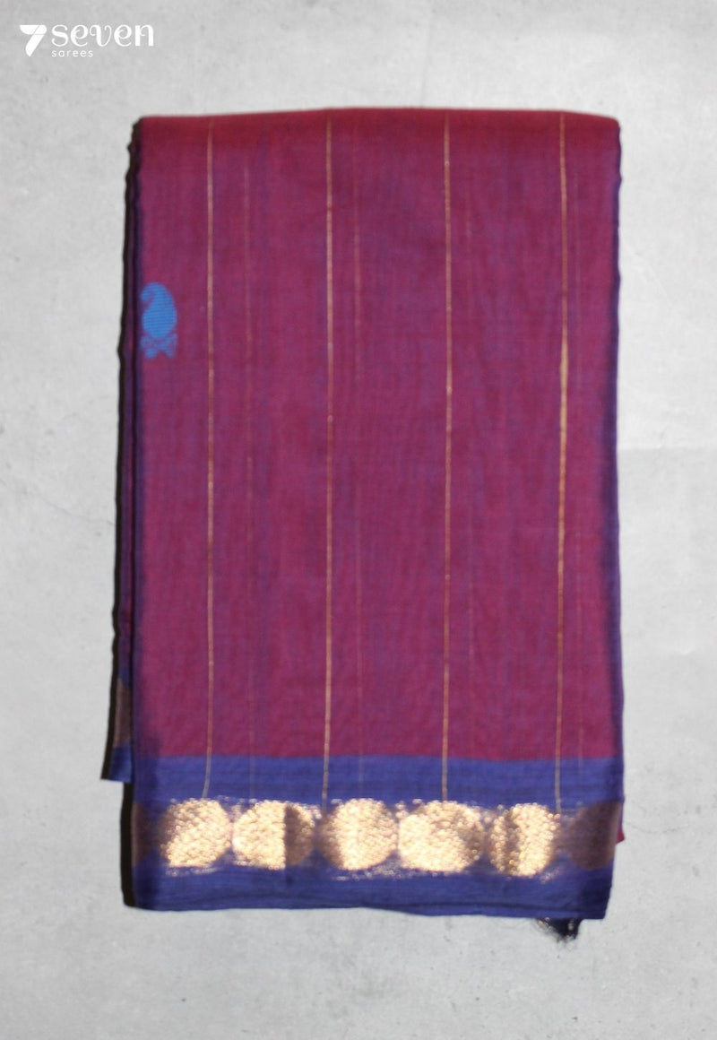 Maalavi Signature Seven Handloom Pink Bangalore Pure Cotton Saree - Seven Sarees - Saree - Seven Sarees