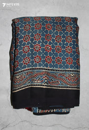 Malavika Kutch Blue Pure Handmade Ajrakh Modal with Handpasted Mirrors - view 2