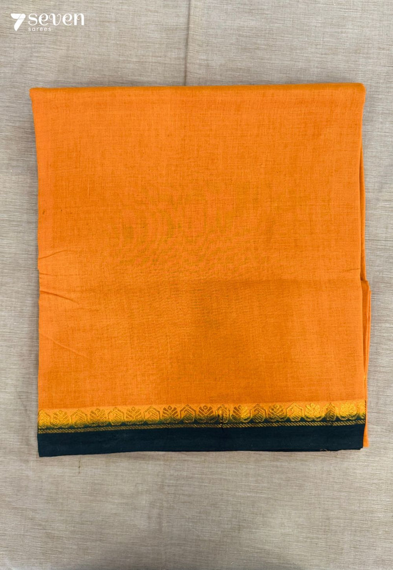Manoranjitham Madurai Yellow Handmade Pure Cotton Sungudi Saree - Seven Sarees - Saree - Seven Sarees