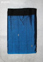 Mehira Signature Seven Handloom Blue Bangalore Pure Cotton Saree - Seven Sarees - Saree - Seven Sarees