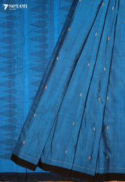 Mehira Signature Seven Handloom Blue Bangalore Pure Cotton Saree - Seven Sarees - Saree - Seven Sarees