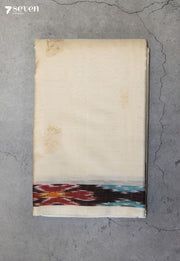 Merashi Signature Seven Handloom Off-White Bangalore Pure Cotton Saree - Seven Sarees - Saree - Seven Sarees