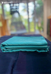 Miraaya Signature Seven Handloom Blue Bangalore Pure Cotton Saree - Seven Sarees - Saree - Seven Sarees