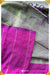 Moonlit Orchid Signature Seven Handloom Pink - Green Bangalore Silk Cotton Saree - Seven Sarees - Saree - Seven Sarees