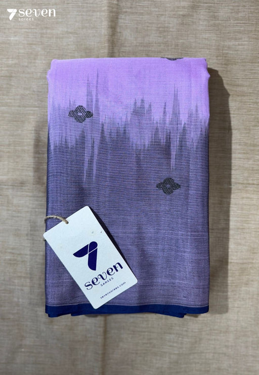 Morning Bloom Signature Seven Handloom Pink Bangalore Vegan Silk Saree - Seven Sarees - Saree - Seven Sarees