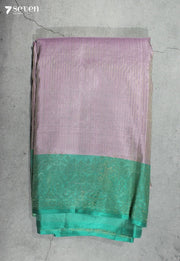 Mrinal Signature Seven Handloom Onion Pink Bangalore Pure Silk Saree|Silk Mark Certified - Seven Sarees - Saree - Seven Sarees