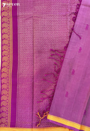 Mrittika Signature Seven Handloom Pink Bangalore Vegan Silk Saree - Seven Sarees - Saree - Seven Sarees