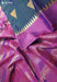 Mulberry Petal Signature Seven Handloom Purple Bangalore Pure Silk Saree|Silk Mark Certified - Seven Sarees - Saree - Seven Sarees
