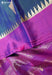 Mulberry Petal Signature Seven Handloom Purple Bangalore Pure Silk Saree|Silk Mark Certified - Seven Sarees - Saree - Seven Sarees
