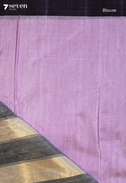 Naimisha Signature Seven Handloom Purple Bangalore Pure Silk Cotton Saree - Seven Sarees - Saree - Seven Sarees
