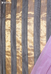 Naimisha Signature Seven Handloom Purple Bangalore Pure Silk Cotton Saree - Seven Sarees - Saree - Seven Sarees