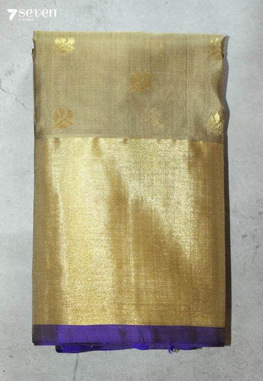 Nartana Handloom Venkatagiri Pattu 100% Silk Pastel Green Saree | Silk Mark Certified - Seven Sarees - Seven Sarees