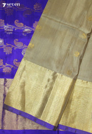 Nartana Handloom Venkatagiri Pattu 100% Silk Pastel Green Saree | Silk Mark Certified - Seven Sarees - Seven Sarees