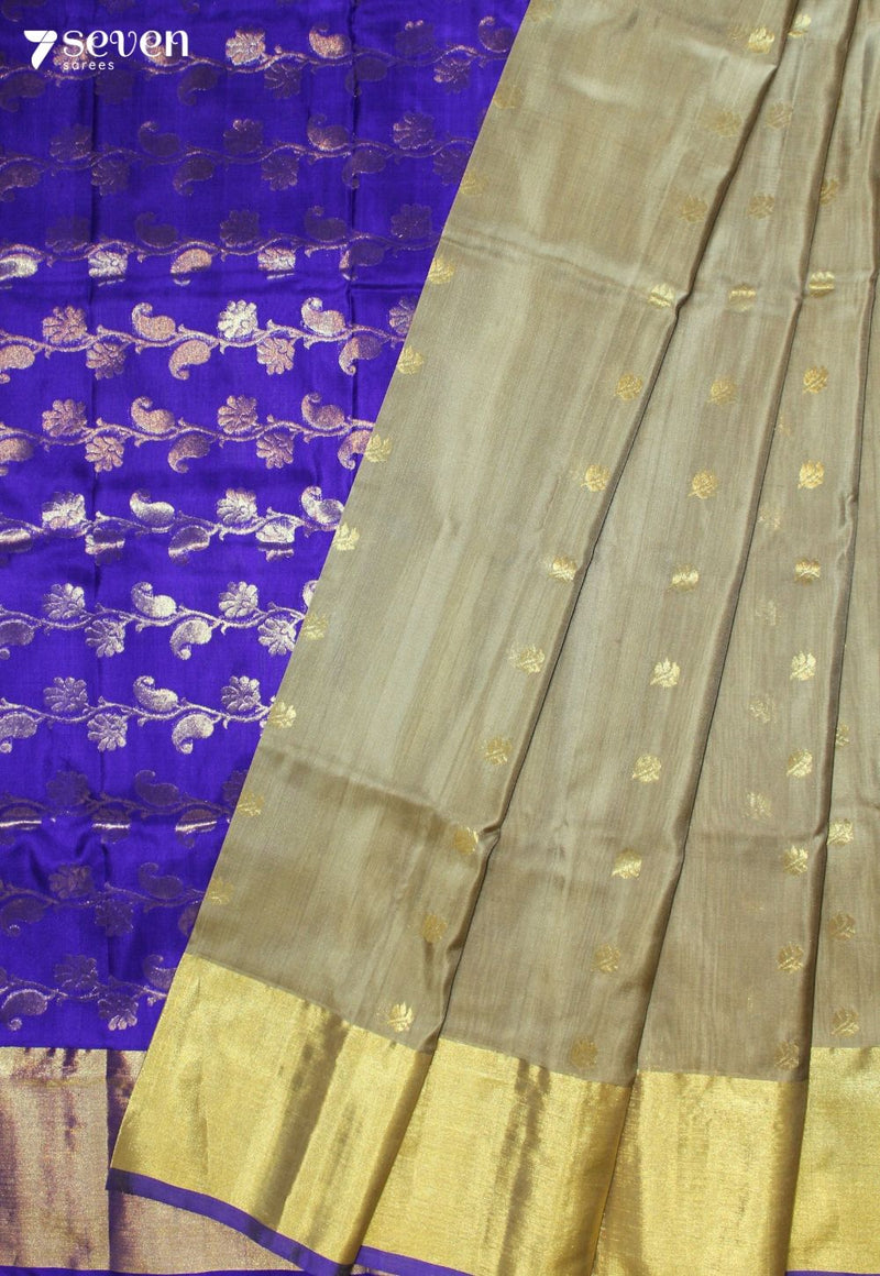 Nartana Handloom Venkatagiri Pattu 100% Silk Pastel Green Saree | Silk Mark Certified - Seven Sarees - Seven Sarees