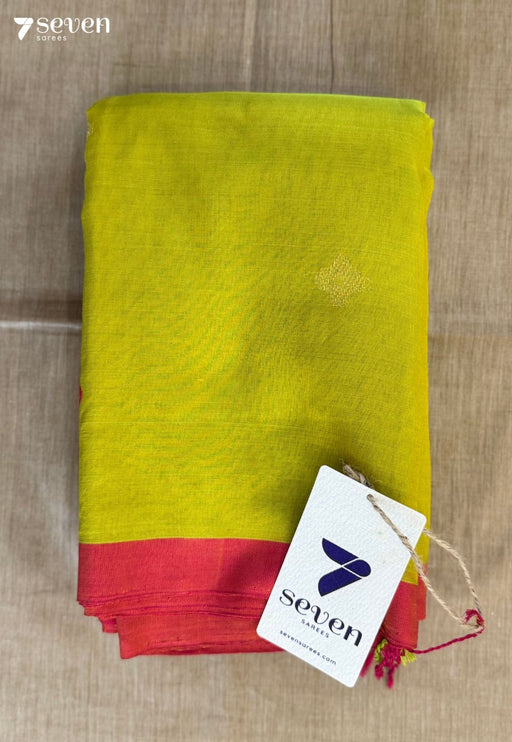 Neem Nectar Signature Seven Handloom Green Bangalore Vegan Silk Saree - Seven Sarees - Saree - Seven Sarees