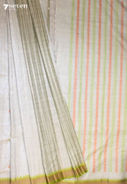 Neshara Signature Seven Handloom Ice Blue Bangalore Pure Cotton Saree - Seven Sarees - Saree - Seven Sarees