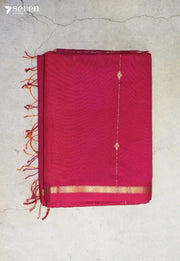 Nidhara Maheshwari Handloom Pink Silk Cotton Saree - Seven Sarees - Seven Sarees