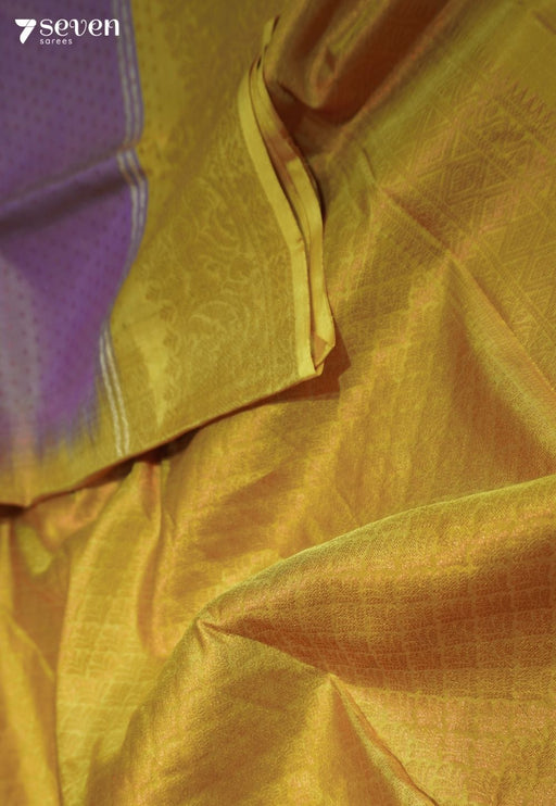 Night Petal Signature Seven Handloom Mauve Bangalore Pure Silk Saree|Silk Mark Certified - Seven Sarees - Saree - Seven Sarees