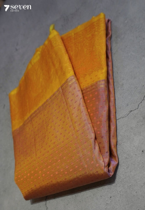 Night Petal Signature Seven Handloom Mauve Bangalore Pure Silk Saree|Silk Mark Certified - Seven Sarees - Saree - Seven Sarees
