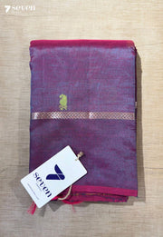 Nilgiri Bloom Signature Seven Handloom Lavender Bangalore Vegan Silk Saree - Seven Sarees - Saree - Seven Sarees