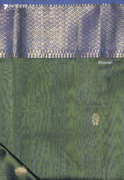 Nishitha Maheshwari Handloom Green Silk Cotton Saree - view 4
