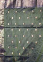 Nishitha Maheshwari Handloom Green Silk Cotton Saree - view 3