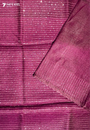 One in a million Chattisgarh Pink Pure Tussar Silk Saree | Silk Mark Certified - Seven Sarees - Saree - Seven Sarees
