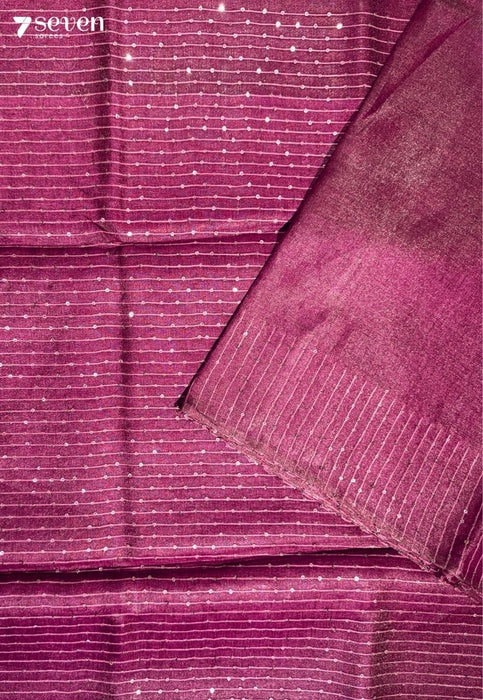 One in a million Chattisgarh Pink Pure Tussar Silk Saree | Silk Mark Certified - Seven Sarees - Saree - Seven Sarees