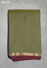 Ooravi Signature Seven Handloom Blue Bangalore Pure Cotton Saree - Seven Sarees - Saree - Seven Sarees