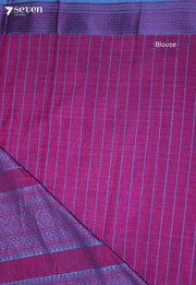 Oorvitha Signature Seven Handloom Pink Bangalore Pure Cotton Saree - Seven Sarees - Saree - Seven Sarees