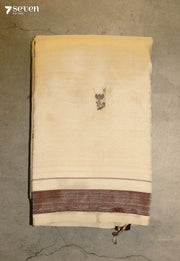 Oorvitha Signature Seven Handloom Sandal Bangalore Vegan Silk Saree - Seven Sarees - Saree - Seven Sarees