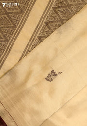 Oorvitha Signature Seven Handloom Sandal Bangalore Vegan Silk Saree - Seven Sarees - Saree - Seven Sarees