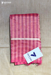 Orchestra Signature Seven Handloom Pink Bangalore Vegan Silk Saree - Seven Sarees - Saree - Seven Sarees