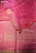 Paisley Chattisgarh Pink Pure Tussar Silk Saree | Silk Mark Certified - Seven Sarees - Saree - Seven Sarees