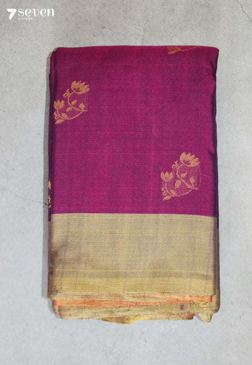Paranmi Signature Seven Handloom Pink Bangalore Pure Cotton Saree - Seven Sarees - Saree - Seven Sarees