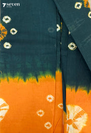 Parijatham Madurai Green Handmade Pure Cotton Sungudi Saree - Seven Sarees - Saree - Seven Sarees