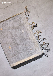 Parushi Maheshwari Handloom Off White Silk Cotton Saree - Seven Sarees - Seven Sarees