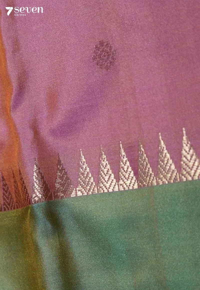 Pear Love Signature Seven Handloom Pink Bangalore Pure Silk Saree|Silk Mark Certified - Seven Sarees - Saree - Seven Sarees