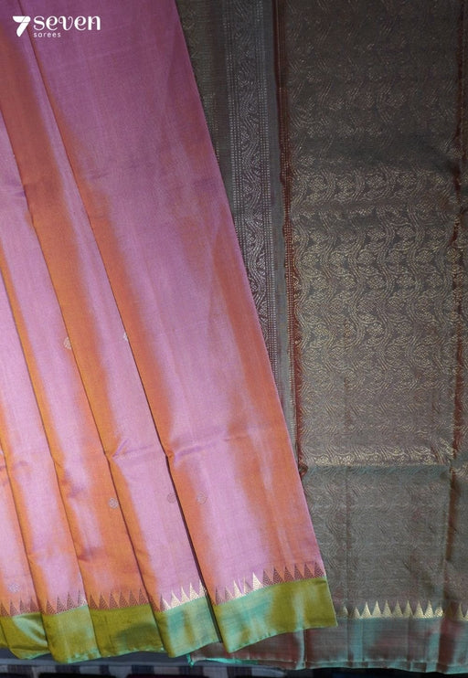 Pear Love Signature Seven Handloom Pink Bangalore Pure Silk Saree|Silk Mark Certified - Seven Sarees - Saree - Seven Sarees