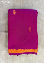 Pearl Drift Signature Seven Handloom Pink Bangalore Pure Cotton Saree - Seven Sarees - Saree - Seven Sarees