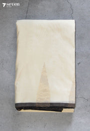 Pemari Signature Seven Handloom Off-White Bangalore Pure Silk Cotton Saree - Seven Sarees - Saree - Seven Sarees