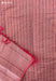 Pink Tracks Signature Seven Handloom Pink Bangalore Pure Cotton Saree - Seven Sarees - Saree - Seven Sarees